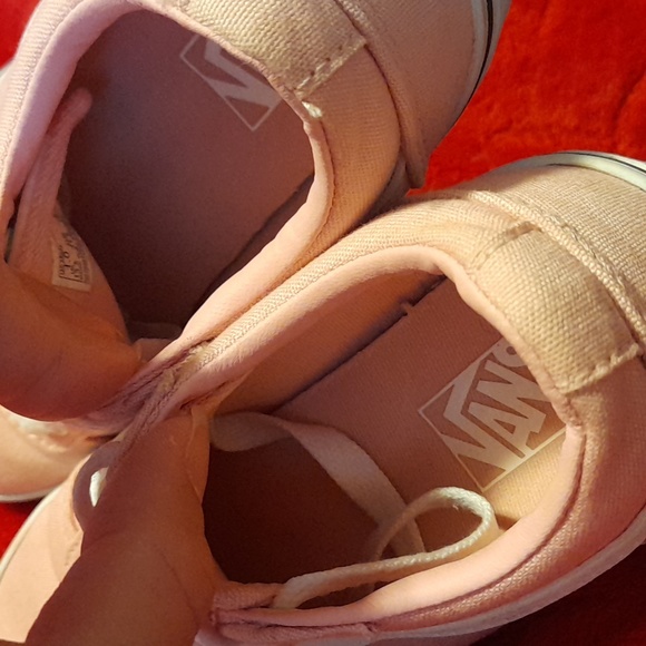 Vans Sneakers Classic Skate Girls Pink White size 1 Shoes - Picture 9 of 13